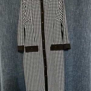 Black and White Houndstooth Dress